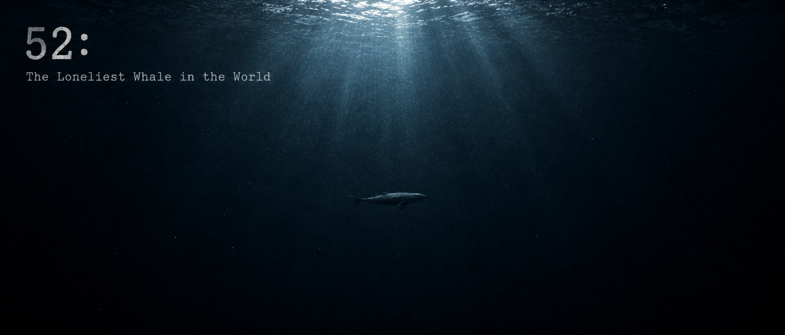 Storybook page from 52: The Loneliest Whale in the World